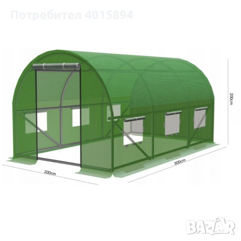 Компактна оранжерия - професионална защита и идеални условия за вашите култури - 3 х 2 х 2м, снимка 2 - Оранжерии - 53808405