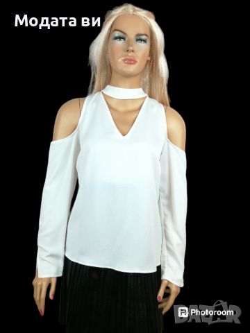 Елегантна дамска блуза , снимка 1 - Блузи с дълъг ръкав и пуловери - 27425609