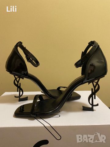 Сандали с ток YSL Saint Laurent, снимка 1 - Дамски обувки на ток - 46471483