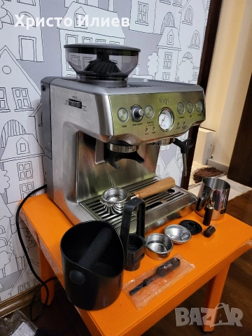 Еспресо машина SAGE Barista Express Кафемашина с кафемелачка, снимка 3 - Кафемашини - 53462949