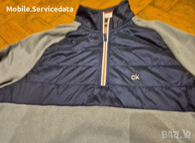 Calvin Klein Golf Half Zip Fleece Pullover, снимка 2 - Спортни дрехи, екипи - 52794185