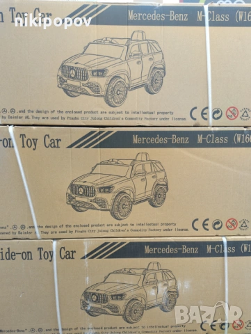MERCEDES акумулаторен джип M CLASS сив, снимка 11 - Други - 53849630