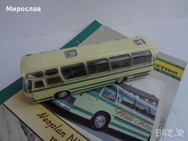 1:72 ATLAS NEOPLAN 1964 КОЛИЧКА АВТОБУС РЕТРО МОДЕЛ, снимка 6 - Колекции - 46530965