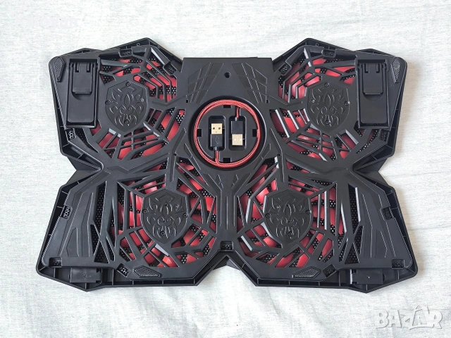 Охладител/cooling pad за лаптоп Trust GXT Yozu до 17.3 инча, снимка 2 - Лаптоп аксесоари - 54286681