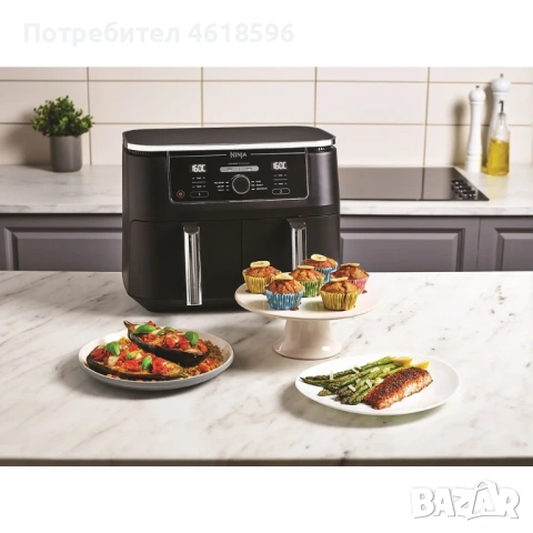 Ninja Foodi MAX Dual Zone Airfryer 9,5 l / Еър фрайър , снимка 2 - Фритюрници - 53223247