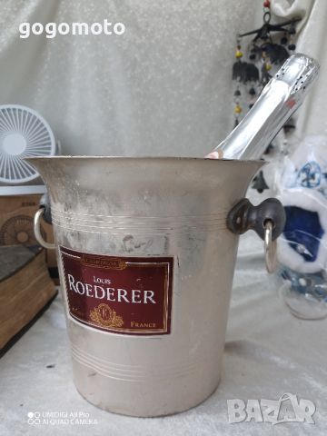 Шампаниера Vintage  CHAMPAGNE LOUIS ROEDERER  REIMS - CHAMPAGNE COOLER  Made in France 1970's, снимка 6 - Други ценни предмети - 46806377