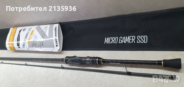 TAILWALK Salty Shape Dash Micro Gamer S66UL 198cm 12g - Спининг въдица