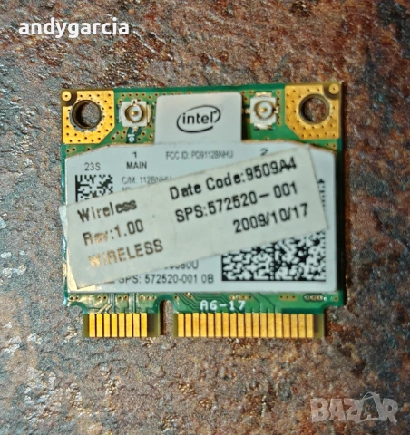 Intel Centrino Wireless-N 1000 Wi-Fi 802.11 b/g/n Single Band Half Mini PCIe карта за безжична мрежа, снимка 2 - Мрежови адаптери - 53901976