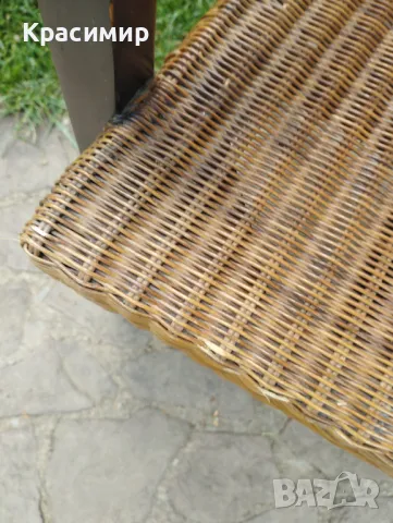 Трапезни столове, 2 бр, естествен ратан, снимка 8 - Градински мебели, декорация  - 50086526