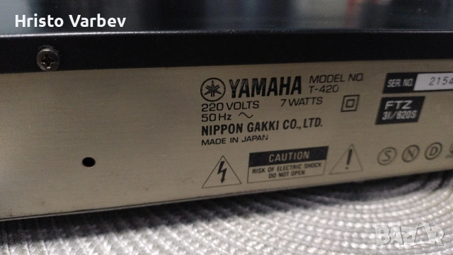Yamaha T-420, снимка 7 - Радиокасетофони, транзистори - 53748831