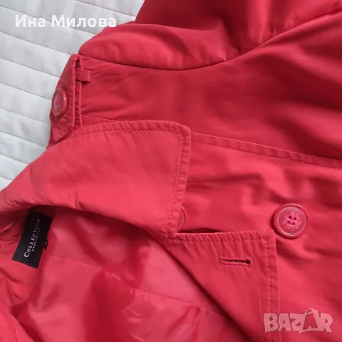 Дамски червен шлифер, снимка 4 - Шлифери - 50047925