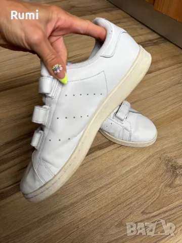 Оригинални кожени маратонки Adidas Stan Smith Cf ! 44 н, снимка 3 - Маратонки - 48837412