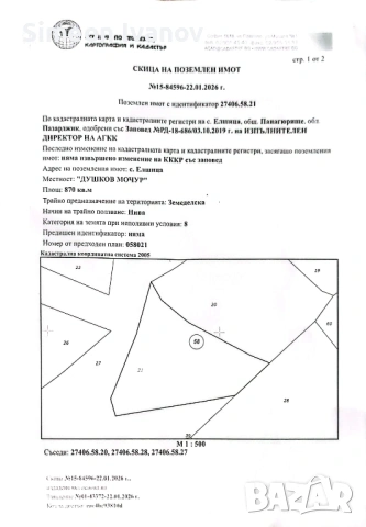 Земеделска земя С. Елшица 