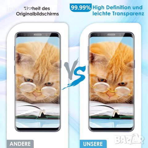 2бр. Samsung Galaxy S9 стъклен протектор, снимка 6 - Фолия, протектори - 45798014