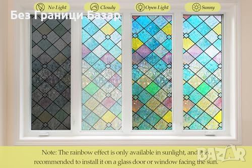 Нов Декоративен Самозалепващ Се Филм За Прозорци, UV Защита Фолио, снимка 5 - Други - 45465969