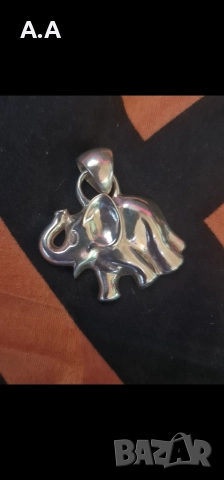 Уникално сребърно масивно слонче,7,56.гр