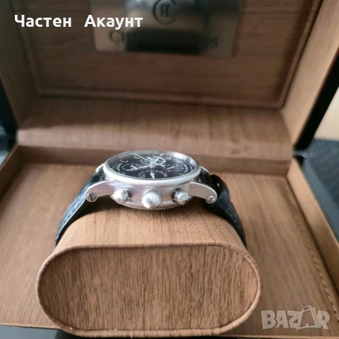 CHRONOSWISS TORA CHRONOGRAPH GMT MENS 38MM AUTOMATIC IN STEEL BLACK DIAL CH7423-BK , снимка 2 - Мъжки - 50960368