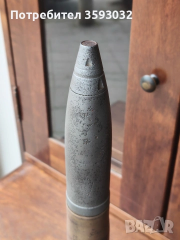 Автентичен немски снаряд 1943, снимка 2 - Антикварни и старинни предмети - 54204662
