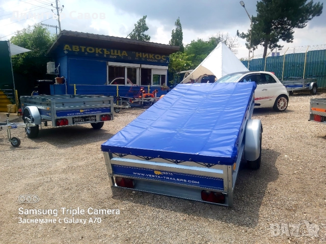 Туристическо, самосвално ремарке VESTA LIGHT 25 с плосък брезент, снимка 9 - Ремаркета - 52041805