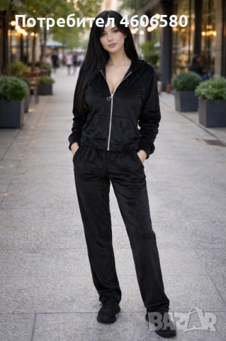 Дамски екип от кадифе – С, М, Л, ХЛ – 19 €