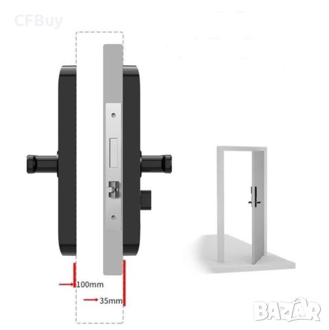 Електронна умна брава Smarty модел 2021 WIFI, снимка 6 - Друга електроника - 46413690