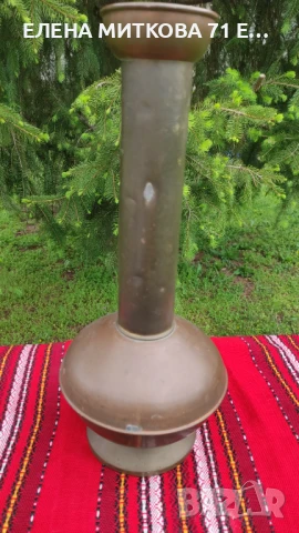 Голяма стара ваза /кана от мед и месинг, снимка 2 - Други ценни предмети - 50869207