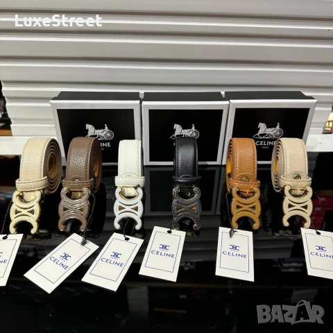 CELINE 🤍 Естествена Кожа , снимка 3 - Колани - 53852455