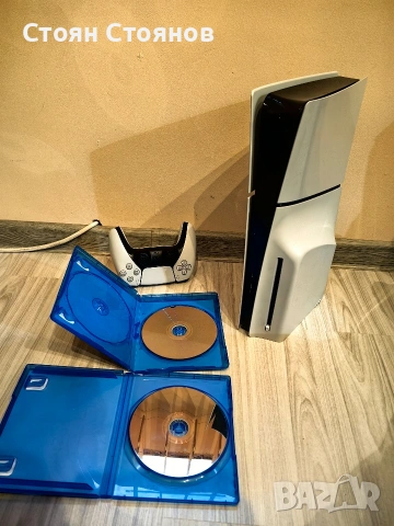 Продавам отличен PS5 Slim (Playstation 5 Slim) + 1 бр. контролер и игри подарък, снимка 3 - PlayStation конзоли - 53937284
