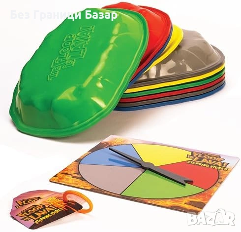 Нова Семейна игра The Floor is Lava за активна игра навън и у дома деца и възрастни, снимка 7 - Настолни игри - 54059493