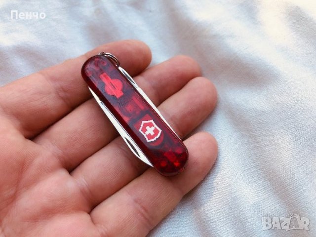 старо ножче 350 "VICTORINOX" с фенерче - мини, снимка 3 - Ножове - 46271303