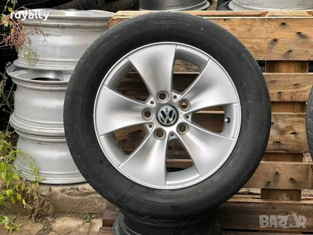 5х120 16 Цола Джанти VW Transporter T5 T6 Multivan ET 34 J 7 Централен отвор със втулка 65.1 Без кри, снимка 2 - Аксесоари и консумативи - 52557765