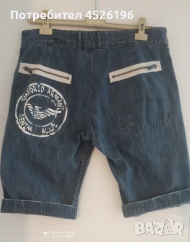 Мъжки дънкови бермуди Armani, снимка 2 - Къси панталони - 51159921