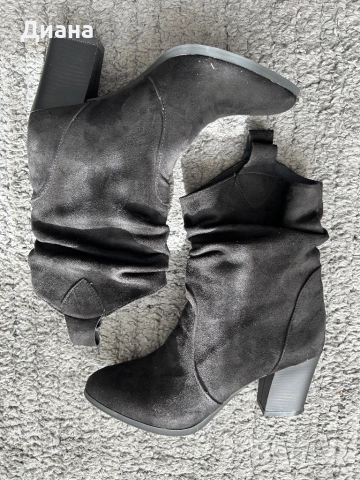 Боти еко велур