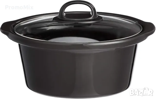 Уред за бавно готвене Amazon Basics MD-THB35 Slow Cooker 3.5л 210W Съд за готвене с капак Оризовар, снимка 3 - Мултикукъри - 49529975