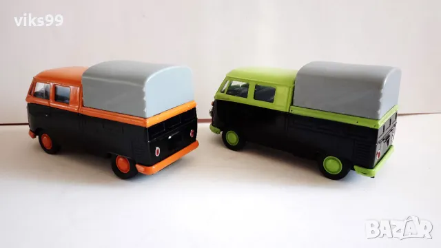 VW T1 Double Cabin Pick Up Welly 1:34-39, снимка 3 - Колекции - 47126056