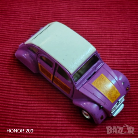 WELLY, лилав Ситроен 2 CV мащаб 1:36. 