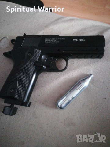 Въздушен пистолет Colt 1911 Compact. 4,5мм калибър със Стоманени съчми. , снимка 4 - Въздушно оръжие - 54082216