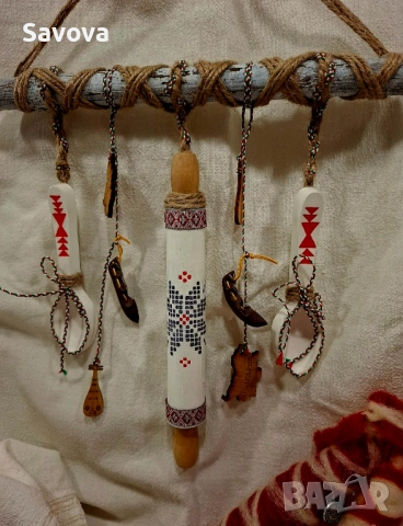 Малко стенно пано в етно стил, снимка 2 - Ръчно изработени сувенири - 53079092