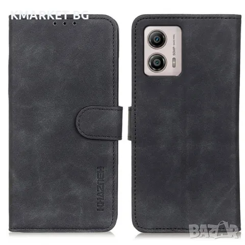 Motorola Moto G53 5G KHAZNEH Retro Style Wallet Кожен Калъф и Протектор, снимка 1 - Калъфи, кейсове - 49003901