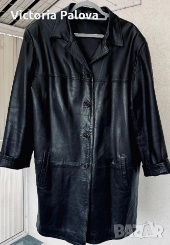 Луксозно пролетно яке/манто от мека агнешка кожа, снимка 8 - Якета - 53981857