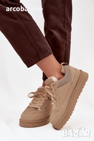 Дамски маратонки с подплата от пух Cyrissa, 3цвята , снимка 4 - Маратонки - 52347106