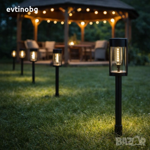 Градинската соларна лампа XF-2902 - стилно и практично решение за осветление на двор, алеи и тераси, снимка 4 - Соларни лампи - 53801889