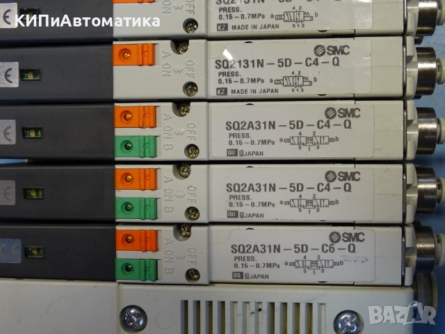 пневматичен терминал SMC SQ2-F(SD4895) 8-port Solenoid Valve, снимка 7 - Резервни части за машини - 53151397