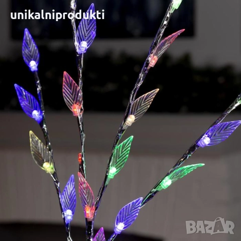 Светещо коледно дърво 150см многоцветна LED светлина от млечни листенца , снимка 3 - Лед осветление - 52265385