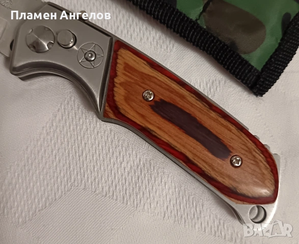 Сгъваем джобен нож,ножче с автоматично отваряне, снимка 5 - Ножове - 53820867