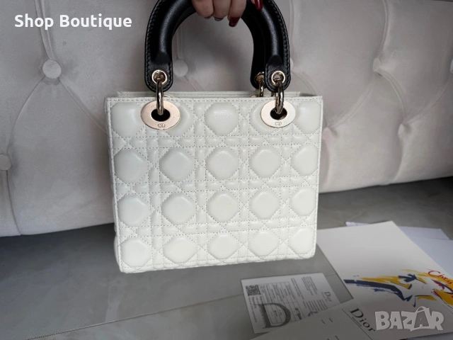 Оригинална дамска чанта Lady Dior, снимка 3 - Чанти - 53386633