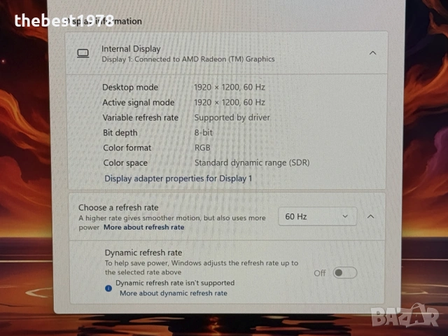 Lenovo Yoga 6 Gen 8`Ryzen 7-7730U/16GB RAM/512GB SSD/WUXGA/Бат 17ч, снимка 10 - Лаптопи за работа - 53816946