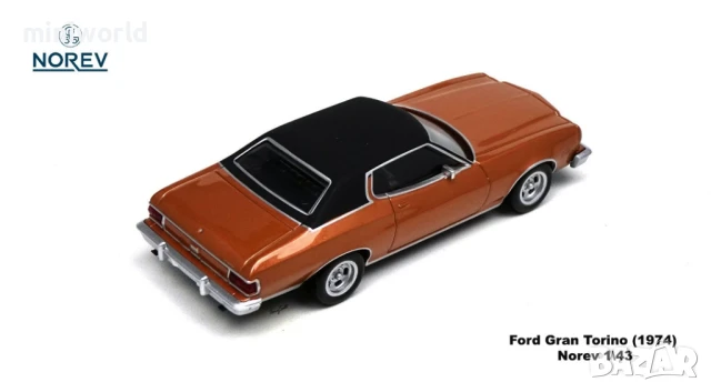 Ford Gran Torino 1974 - мащаб 1:43 на Norev моделът е нов в кутия, снимка 8 - Колекции - 50472198
