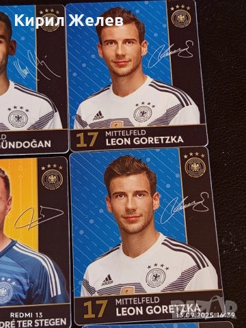 Колекционерски картички на футболисти ИЛКАИ ГЮНДОГАН,МАРК АНДРЕ ТЕР СТЕГЕН,ЛИОН ГОРЕТЗКА 51011, снимка 4 - Колекции - 51702277