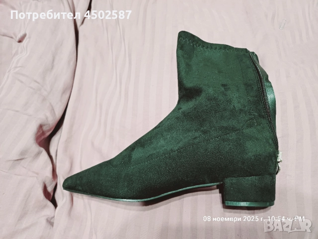 Черни островърхи боти, снимка 2 - Дамски боти - 52894375